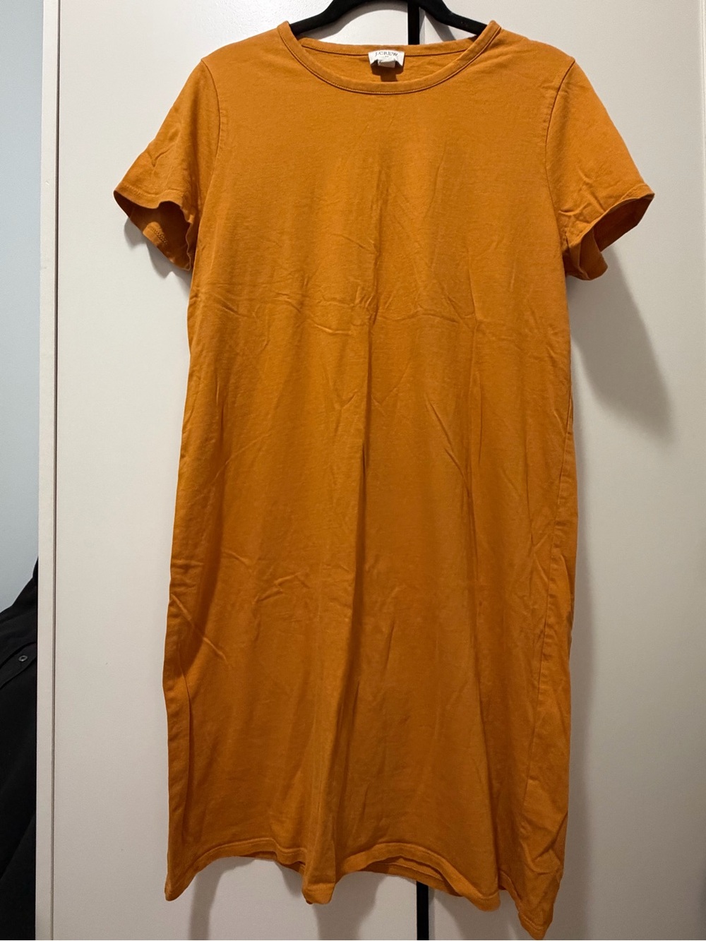 Jcrew Everyday Short-Sleeve Orange T-Shirt Dress